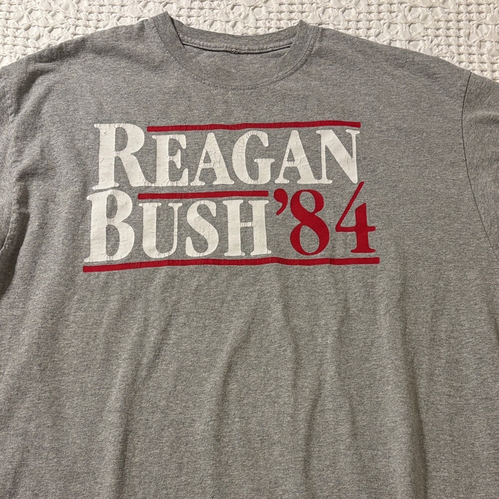 Unk Gray Short Sleeve Tee with White and Red Graphic